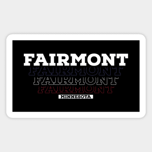 Fairmont Minnesota USA Colors Vintage Magnet